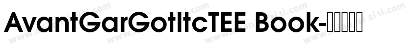 AvantGarGotltcTEE Book字体转换